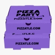 Medium slate blue pizza boxes