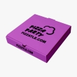 Pale pink pizza box