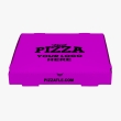 Pastel magenta pizza box