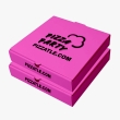 Pastel pink pizza boxes