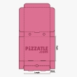 A pink lace pizza box design by Pizzatle