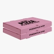 Pink pizza boxes