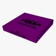 Purple pizza box