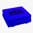 Royal blue pizza boxes