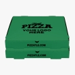 Sea green pizza boxes