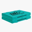 Turquoise pizza boxes