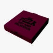 Wine red pizza box