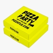 Yellow pizza boxes