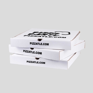 16.75 inch white pizza boxes