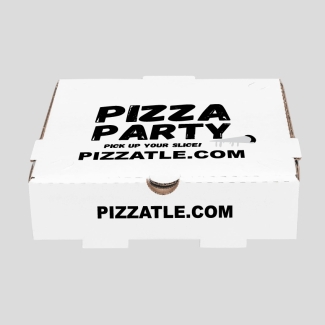 18.25 inch white pizza boxes