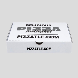 19 inch white pizza boxes