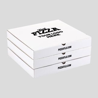 28.5 inch white pizza boxes