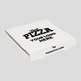 9.75 inch white pizza boxes