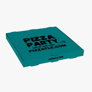 Dark cyan pizza box