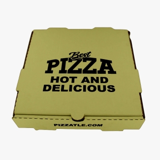 Dark gold pizza box