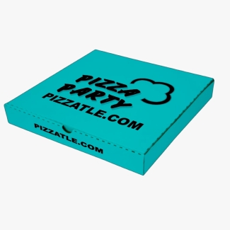 Dark turquoise pizza box