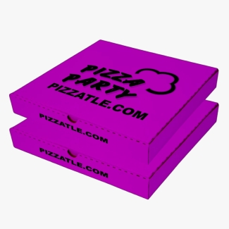 Fuchsia pink pizza box