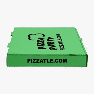 Light green pizza box