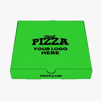 Lime green pizza box