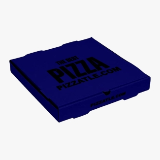 Midnight blue pizza box