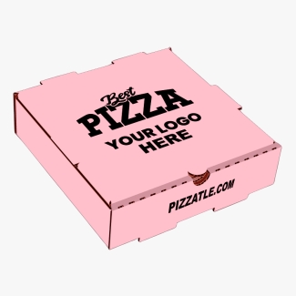 Pink pizza box