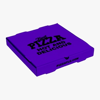 Plum pizza box