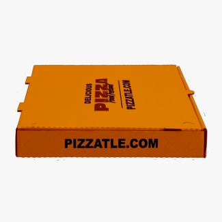 Tangerine pizza box